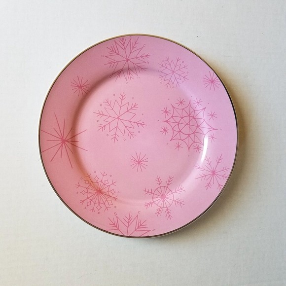 Boxed Set of 4 Rosanna CIB 8” Salad Dessert Plates Winter Wonderland Snowflakes - Picture 4 of 8